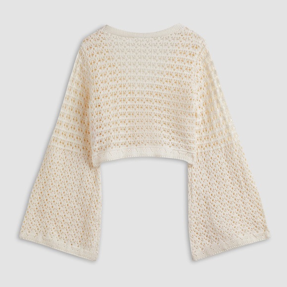 NWOT Commense Cream Knit Cardigan - Picture 2 of 11